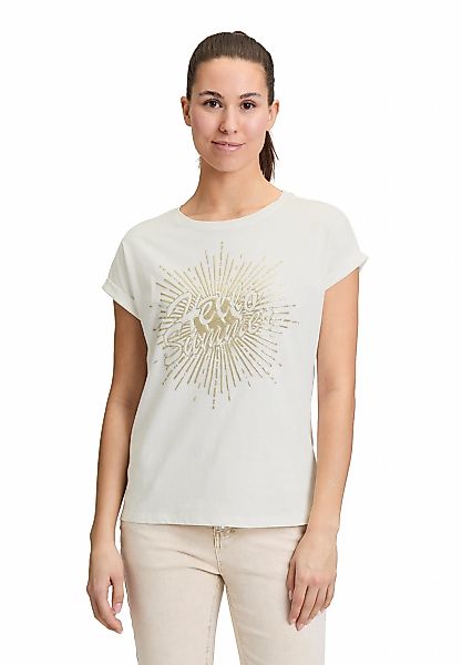 Cartoon Kurzarmshirt "Cartoon Damen Printshirt mit Ärmelaufschlag", (1 tlg. günstig online kaufen