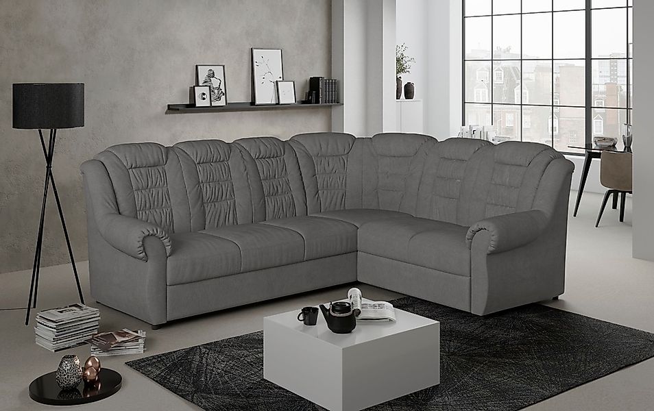 Home affaire Ecksofa »Boston L-Form«, mit hoher Rückenlehne, wahlweise mit günstig online kaufen