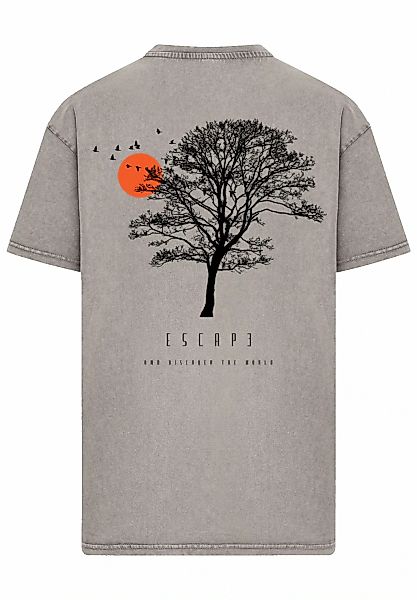 F4NT4STIC T-Shirt "Oversize Escape Discover the World Tree Birds", Premium günstig online kaufen