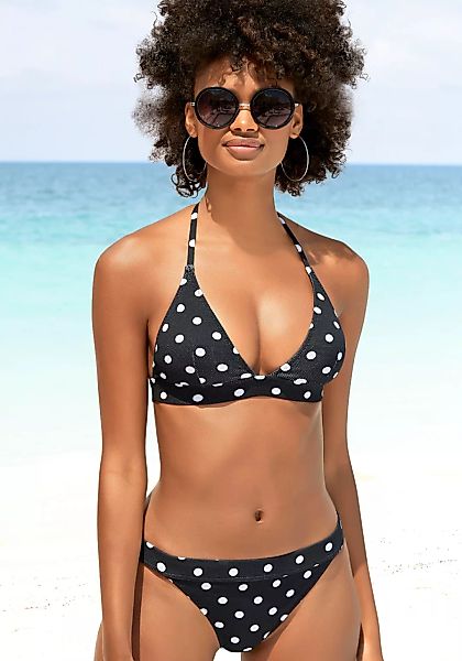 LASCANA Triangel-Bikini-Top "Powder", aus Piqué-Strukturware günstig online kaufen