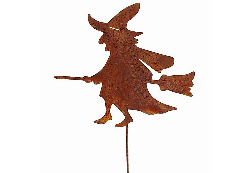 Rostikal Gartenfigur Metall Hexe Dekofigur als Gartenstecker oder Hängedeko günstig online kaufen