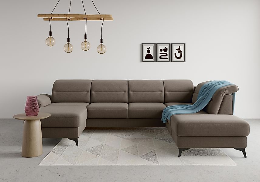 sit&more Wohnlandschaft »Sinatra U-Form«, optional mit Kopfteilverstellung günstig online kaufen