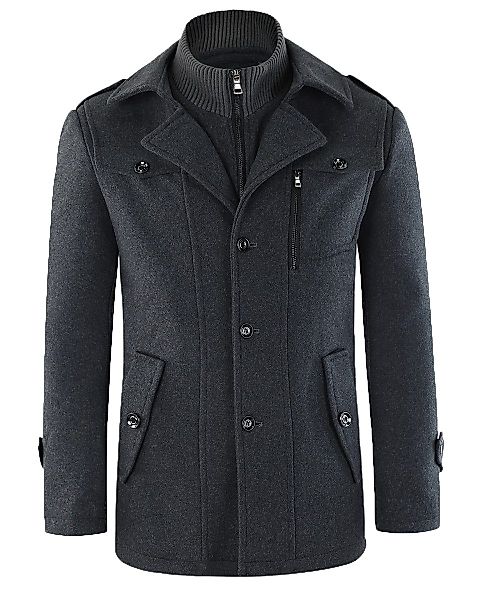 Allthemen Kurzmantel Herren Wollmix Mantel mit günstig online kaufen
