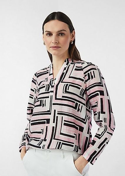 comma casual identity Langarmbluse Strukturierte Tunikabluse mit Raglan-Ärm günstig online kaufen