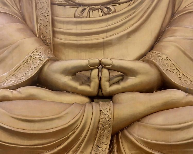 Fototapete "Buddha-Statue" 4,00x2,50 m / Strukturvlies Klassik günstig online kaufen