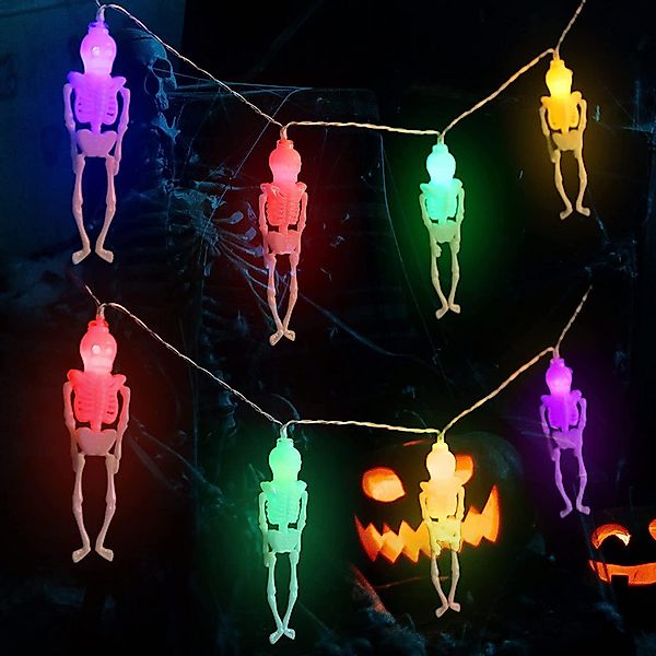 Salcar LED-Lichterkette 1,5m Lichterkette Halloween Dekoration günstig online kaufen