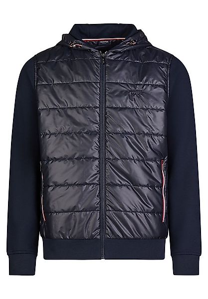 HECHTER PARIS Kapuzensweatjacke Nylon-Front, Logo-Stickerei günstig online kaufen