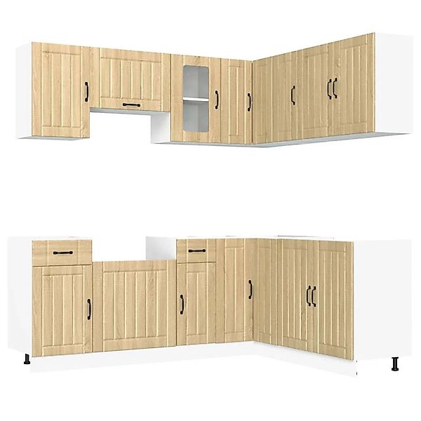 vidaXL 11-Tlg Küchenschrank-Set Lucca Sonoma-Eiche Holzwerkstoff 3314954 günstig online kaufen
