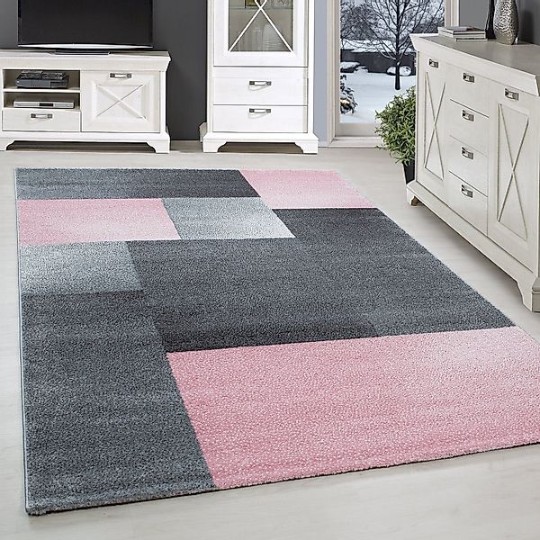 SIMPEX24 Teppich Kariert Design, Läufer, Höhe: günstig online kaufen
