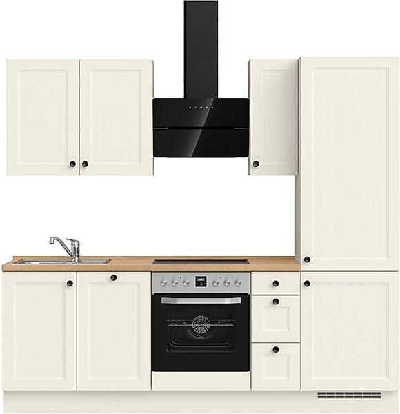 nobilia® Küchenzeile »"Cascada II"«, vormontiert, Breite 240 cm, Ausrichtun günstig online kaufen