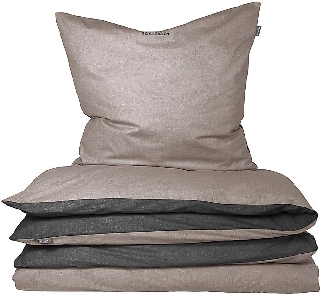 Schiesser Wendebettwäsche Doubleface aus weicher Baumwolle mit edlem Melang günstig online kaufen