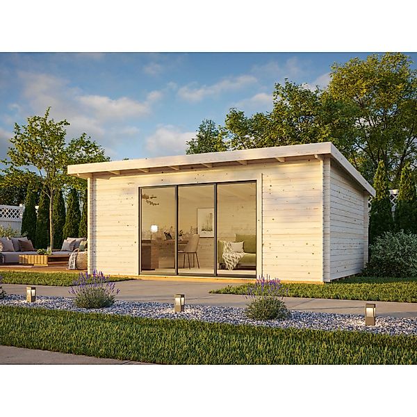 Palmako Gartenhaus Lea Slide Transparent Tauchgrundiert 530 cm x 380 cm günstig online kaufen