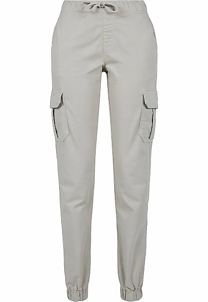 URBAN CLASSICS Cargohose "Urban Classics Damen Ladies High Waist Cargo Jogg günstig online kaufen