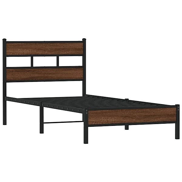vidaXL Bettgestell ohne Matratze Braun Eiche 100x190 cm Holzwerkstoff 40173 günstig online kaufen