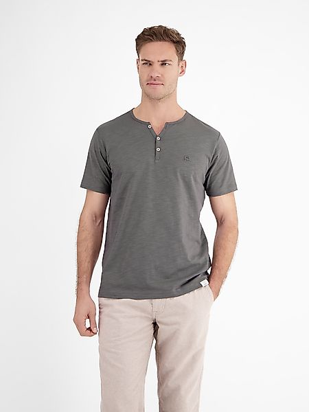 LERROS Henleyshirt LERROS Serafino-Shirt in unifarbener günstig online kaufen