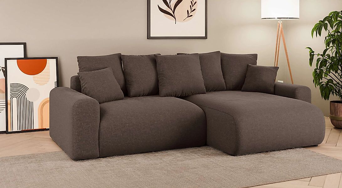 Home affaire Ecksofa "LAKESIDE klein mit Bettfunktion und Bettkasten, B/T/H günstig online kaufen