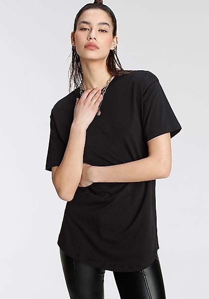 Tamaris Oversize-Shirt mit abgerundetem Saum günstig online kaufen