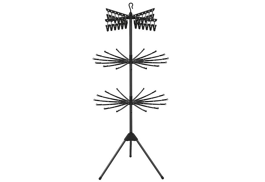 COSTWAY Turmwäscheständer, 3-stufiger Handtuchtrockner klappbar, 360° drehb günstig online kaufen