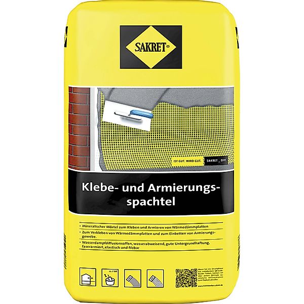 Sakret WDVS Klebe- und Armierungsspachtel Grau 25 kg günstig online kaufen