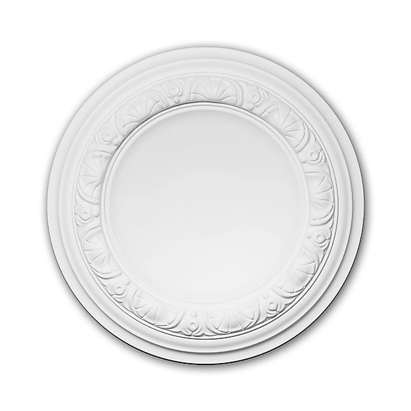 PROFHOME 156032 RoSette aus Polyurethan DeckenroSette Zierelement 32,0 cm 3 günstig online kaufen