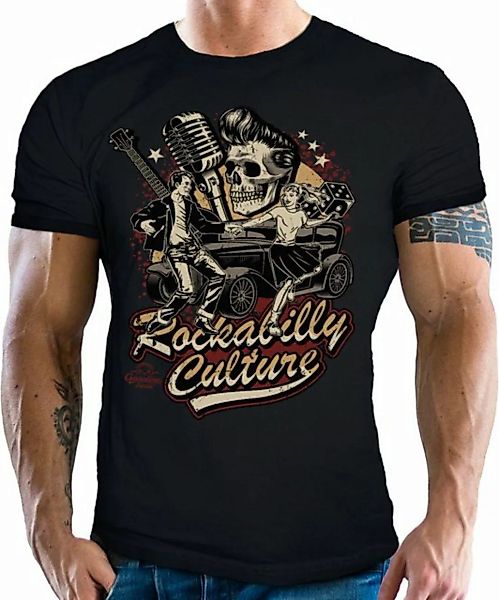 GASOLINE BANDIT® T-Shirt für Rock'n Roll Fans: Rockabilly Culture günstig online kaufen