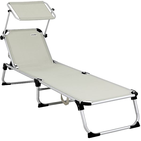Casaria Gartenliege Malta, Alu Sonnenliege Klappbar günstig online kaufen