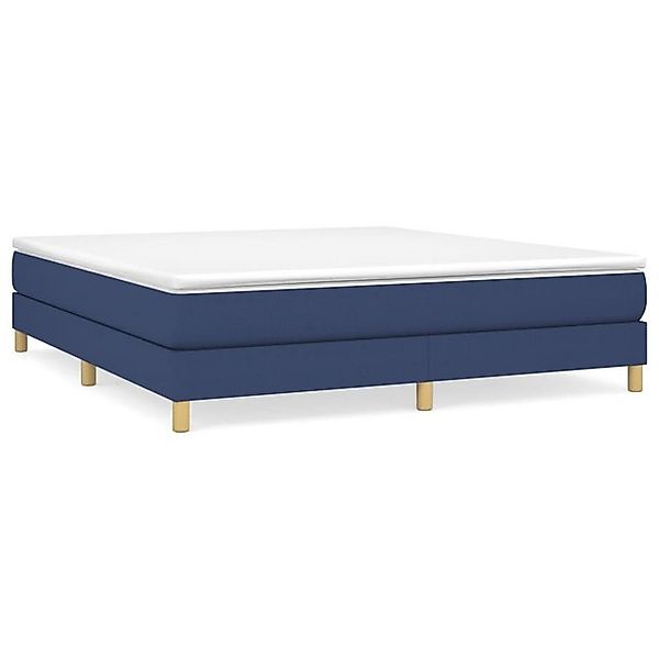 vidaXL Boxspringbett mit Matratze Blau 180x200 cm Stoff1396297 günstig online kaufen