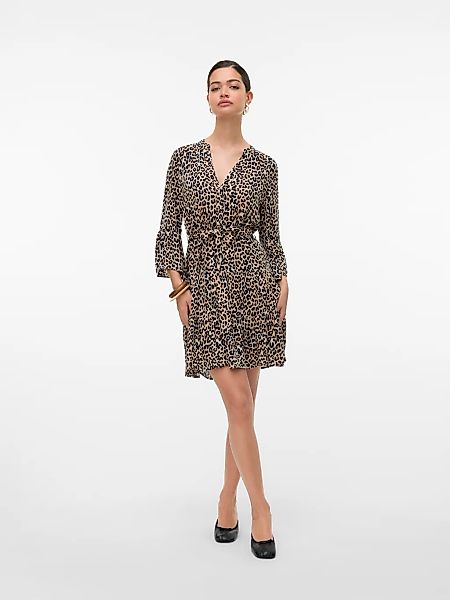 Vero Moda Tunikakleid "VMMELBA 3/4 SHORT BELT DRESS WVN GA NOOS", mit Volan günstig online kaufen