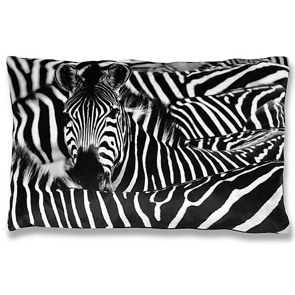 Bestlivings Kissenhülle Fotodruck Zebra 40 x 60 cm Ohne Füllung günstig online kaufen