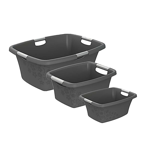 ROTHO Wäschekorb Flowers Wäschekorbset 3 tlg. günstig online kaufen