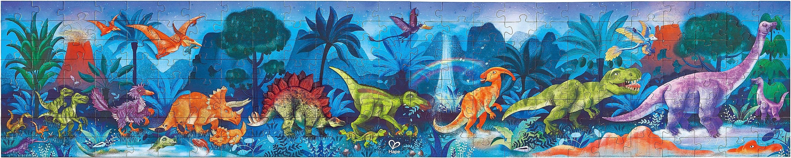 Hape Puzzle Dinosaurier, 200 Puzzleteile, leuchtet günstig online kaufen