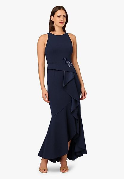 Adrianna Papell Abendkleid Beaded Crepe Halter Gown Halterkleid mit verzier günstig online kaufen