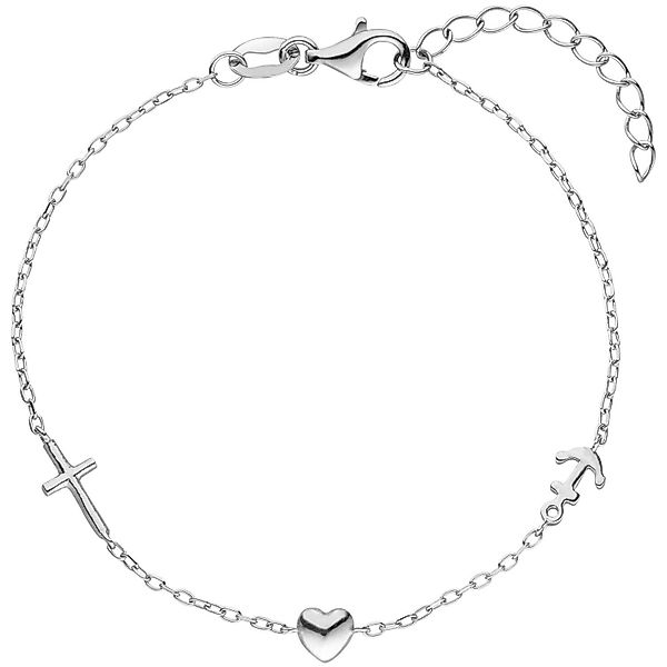 Schmuck Krone Silberarmband Armband Glaube Liebe günstig online kaufen