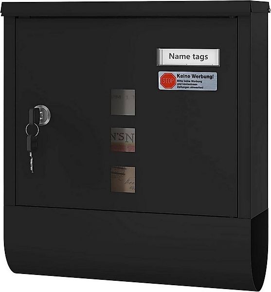 Woltu Wandbriefkasten (1-St), Postkasten mit 2 Schlüsseln, abschließbar, Si günstig online kaufen