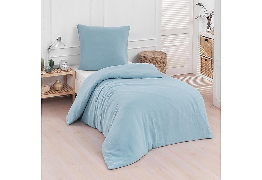 TRAUMSCHLAF Bettwäsche Musselin Uni, Musselin, 2 teilig, luftig, leichte Un günstig online kaufen