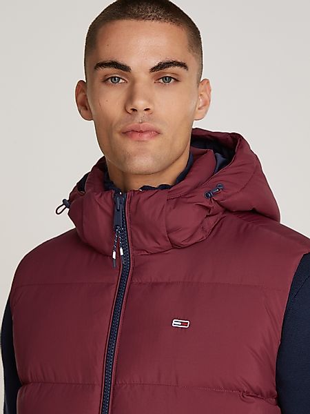 Tommy Jeans Steppweste "TJM ESSENTIAL DOWN VEST EXT" abnehmbare Kapuze mit günstig online kaufen