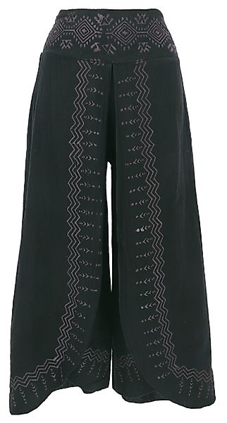 Guru-Shop Relaxhose Palazzohose, Hosenrock, bedruckte natürliche.. günstig online kaufen