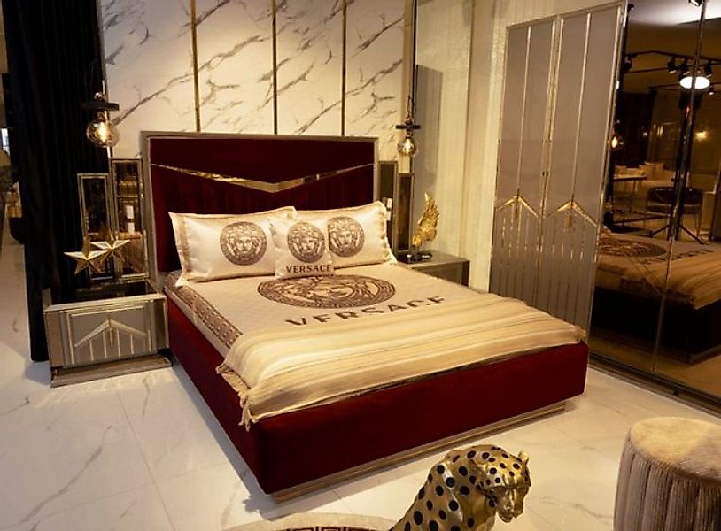 JVmoebel Bett Hochglanz Schlafzimmer Bett Doppelbett Betten Möbel Einrichtu günstig online kaufen