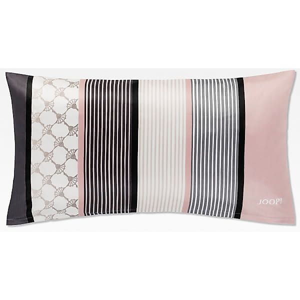 JOOP Bettwäsche Cornflower Stripes 4069 - Farbe: Deep Rose - 11 - Kissen 40 günstig online kaufen