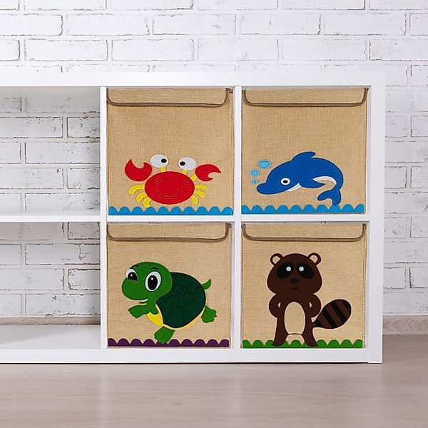 relaxdays Aufbewahrungsbox für Kind, Delfin günstig online kaufen