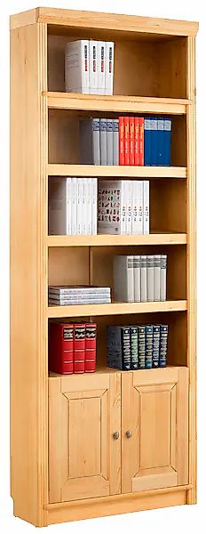 Home affaire Bücherregal »Soeren« aus massiver Kiefer, Höhe 220 cm, mit 2 H günstig online kaufen