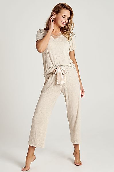 Mademoiselle Sommeil Pyjama Schlafanzug in cremefarben günstig online kaufen