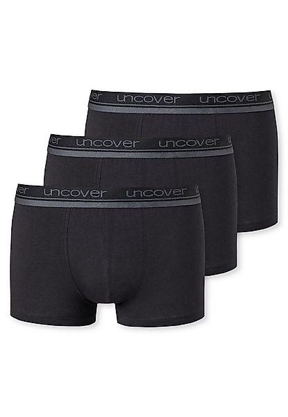 uncover by SCHIESSER Boxer Uncover Cotton (2er Pack) Logo-Bund, elastisch, günstig online kaufen
