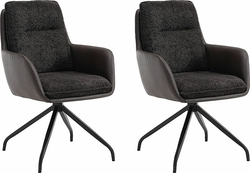 Home affaire Esszimmerstuhl "Barcelona" (Set) 2 Stk. Boucle verschiedene Ge günstig online kaufen