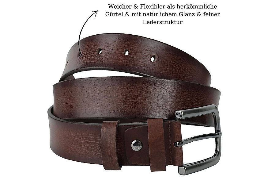 herémood Ledergürtel Gürtel Herren 4 cm breit Ledergürtel Jeans Premium Her günstig online kaufen