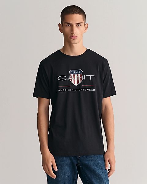 Gant "REG ARCHIVE SHIELD SS T-SHIRT" mit Logodruck auf der Brust günstig online kaufen