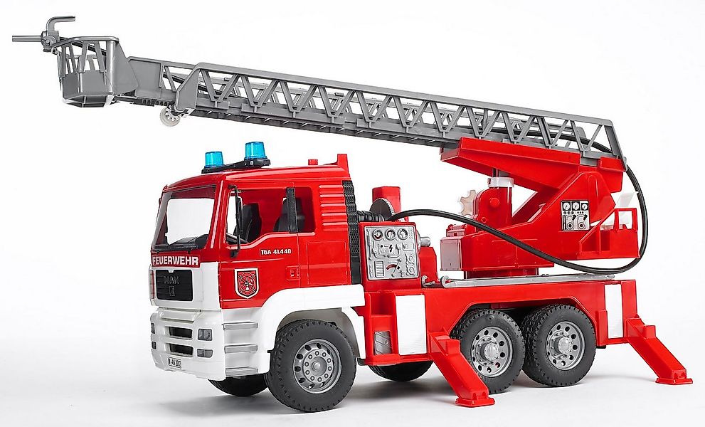 Bruder® Spielzeug-Feuerwehr MAN Feuerwehr mit Drehleiter Licht&Sound 47 cm günstig online kaufen