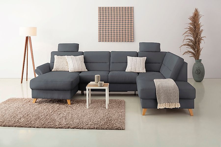 Home affaire Wohnlandschaft Westerland U-Form, Federkern, günstig online kaufen