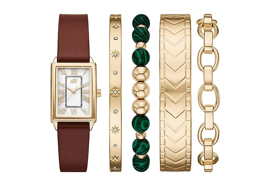 Skechers Quarzuhr SETS SR9131, (Set, 5-tlg., mit 4 Armbändern), Armbanduhr, günstig online kaufen