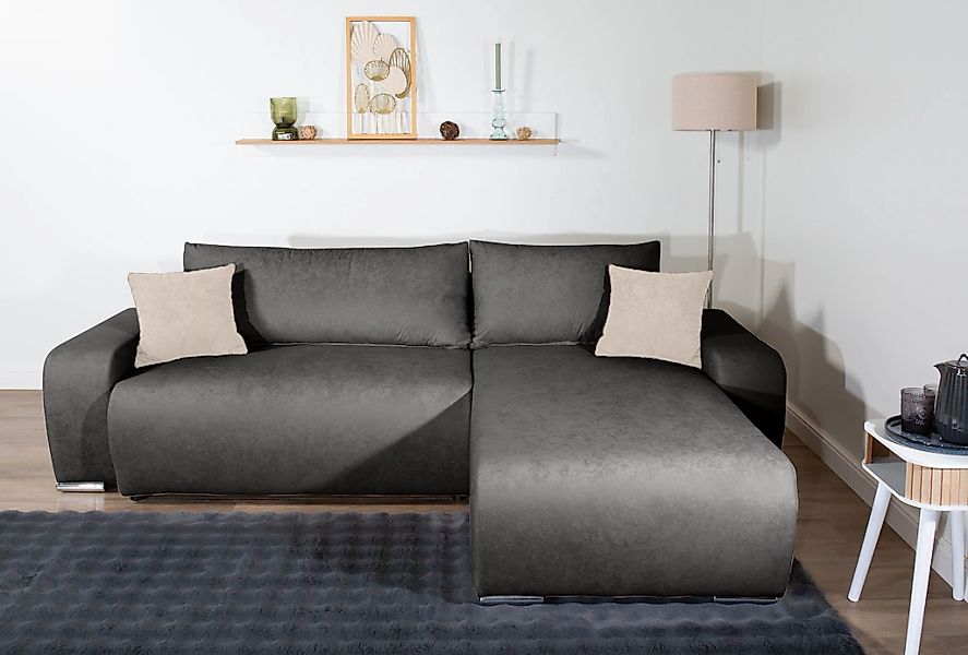 COLLECTION AB Ecksofa "Pia, L-Form, Breite 237 cm, mit Schlaffunktion" inkl günstig online kaufen